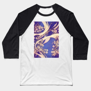 Beautiful Violet and White Floral pattern, for all those who love flowers #73 Baseball T-Shirt